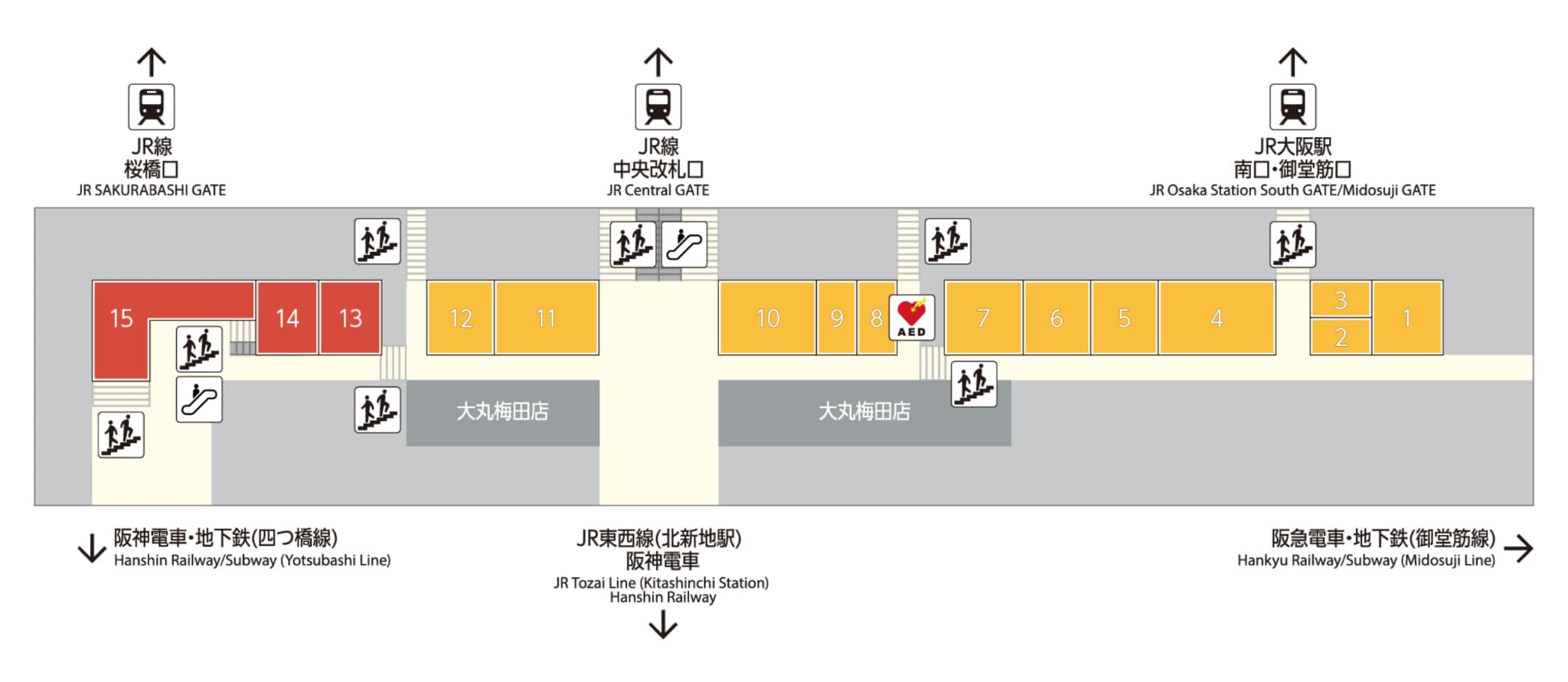eki marche 오사카 쿠로스트 지도