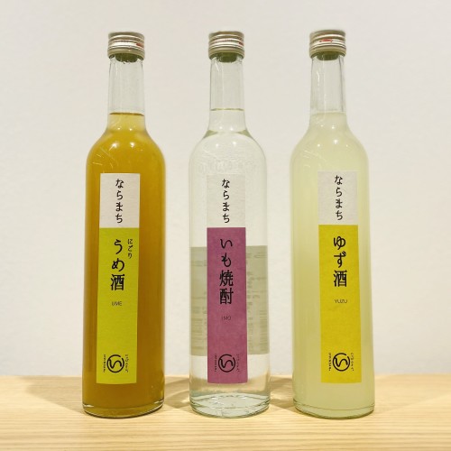 나라마치 술 시리즈(유자 술, 니고리 매실주, 감자 소주)